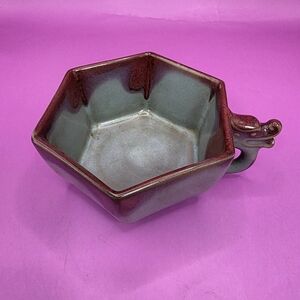 Chinese Jun Kiln Porcelain Tea Cup With Beast Handle